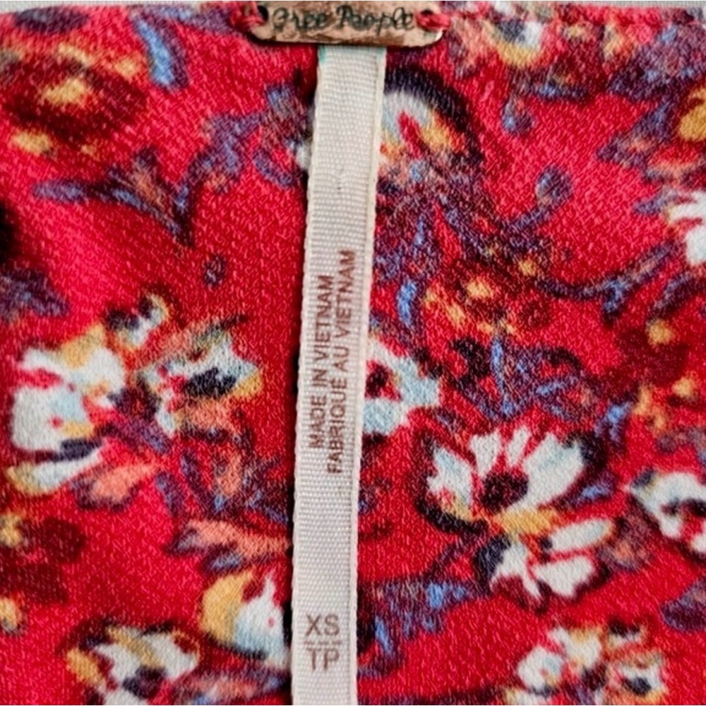 Free People Say Hello Floral Boho Dress XS - Picture 8 of 10